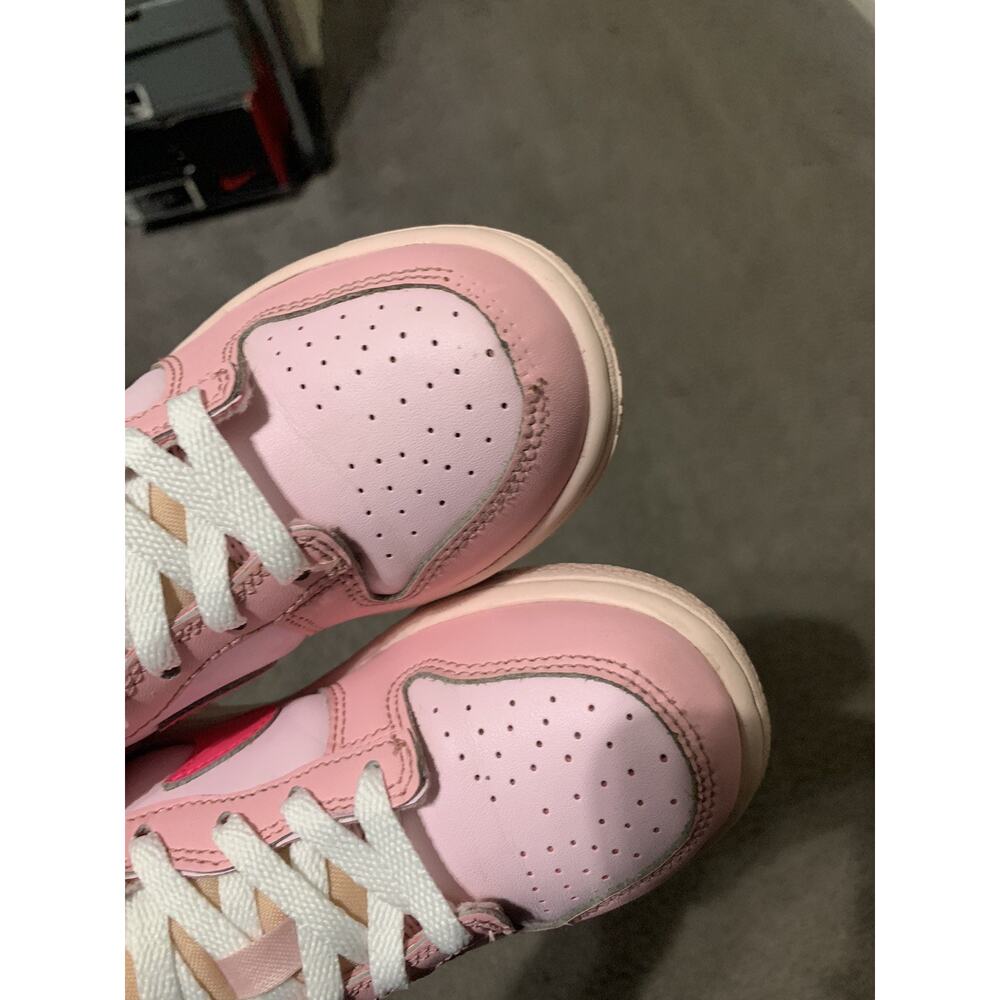 Size 13c-Nike Dunk Low "Triple Pink" PS Kids Athletic Sneakers DH9756-600 - Picture 5 of 7